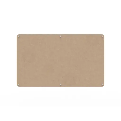 Acouline frameless acoustic pinboard, 1500mm W x 900mm H, Clay