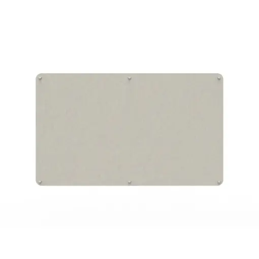 Acouline frameless acoustic pinboard, 1500mm W x 900mm H, Frost
