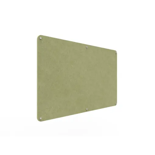 Acouline frameless acoustic pinboard, 1500mm W x 900mm H, Fern