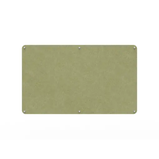 Acouline frameless acoustic pinboard, 1500mm W x 900mm H, Fern