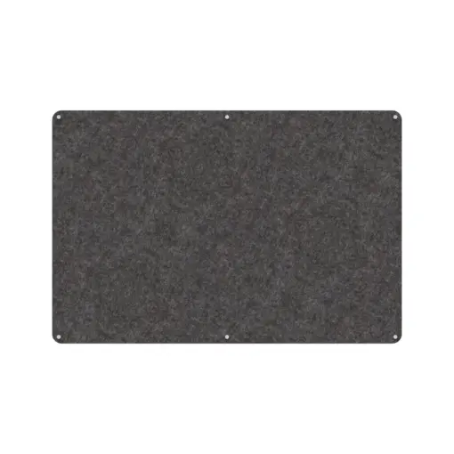 Acouline frameless acoustic pinboard, 1800mm W x 1200mm H, Char
