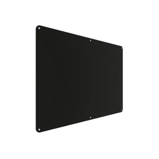 Acouline frameless acoustic pinboard, 1800mm W x 1200mm H, Coal