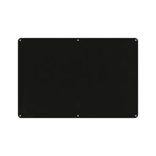 Acouline frameless acoustic pinboard, 1800mm W x 1200mm H, Coal