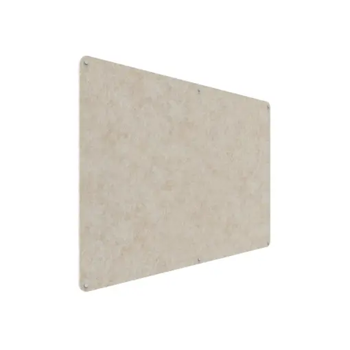 Acouline frameless acoustic pinboard, 1800mm W x 1200mm H, Truffle