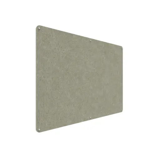 Acouline frameless acoustic pinboard, 1800mm W x 1200mm H, Moss