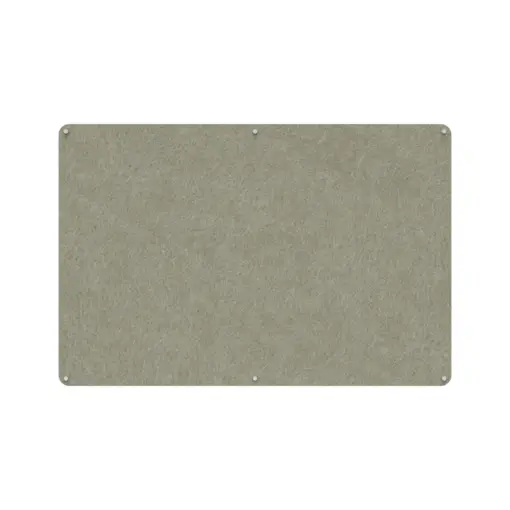 Acouline frameless acoustic pinboard, 1800mm W x 1200mm H, Moss