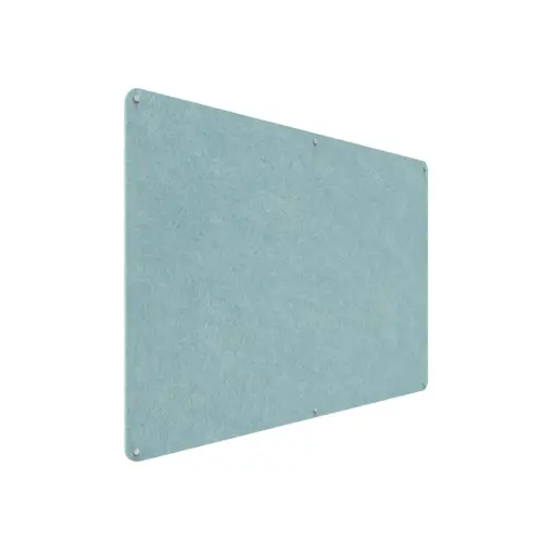 Acouline frameless acoustic pinboard, 1800mm W x 1200mm H, Stream
