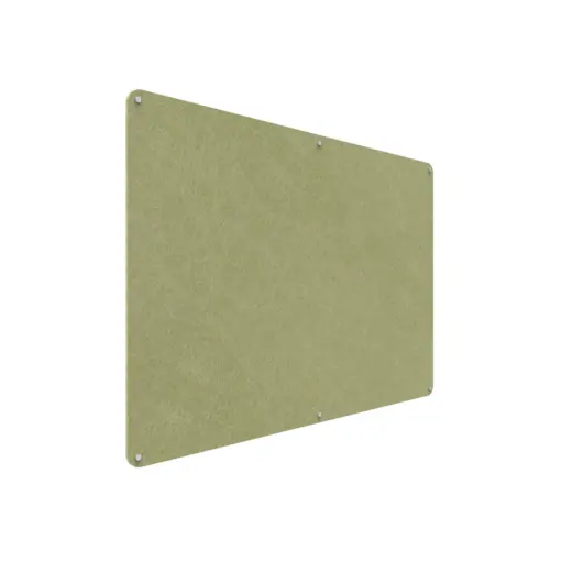 Acouline frameless acoustic pinboard, 1800mm W x 1200mm H, Fern