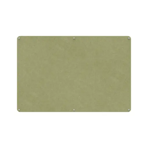 Acouline frameless acoustic pinboard, 1800mm W x 1200mm H, Fern