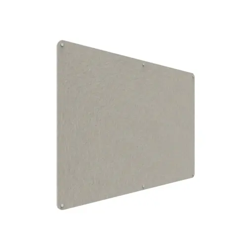 Acouline frameless acoustic pinboard, 1800mm W x 1200mm H, Mist