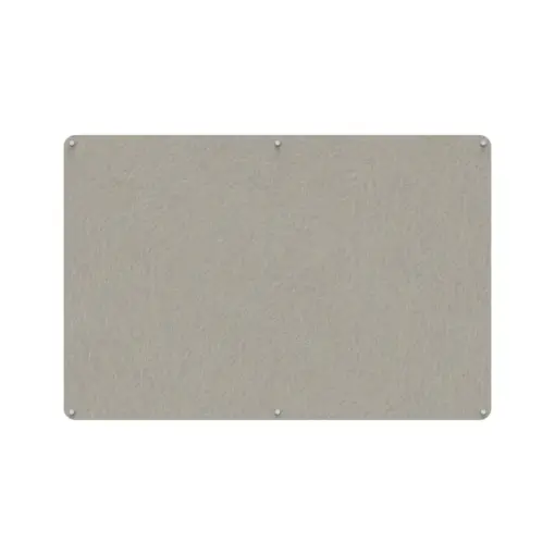 Acouline frameless acoustic pinboard, 1800mm W x 1200mm H, Mist