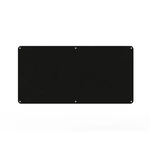 Acouline frameless acoustic pinboard, 1800mm W x 900mm H, Coal
