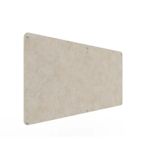 Acouline frameless acoustic pinboard, 1800mm W x 900mm H, Truffle