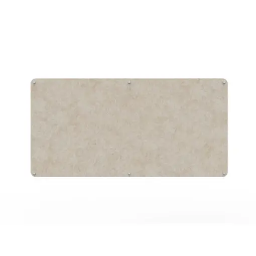 Acouline frameless acoustic pinboard, 1800mm W x 900mm H, Truffle