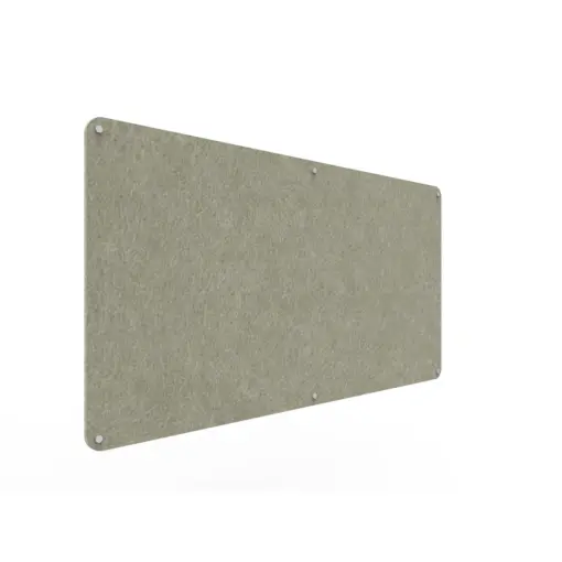 Acouline frameless acoustic pinboard, 1800mm W x 900mm H, Moss