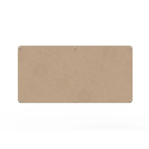 Acouline frameless acoustic pinboard, 1800mm W x 900mm H, Clay