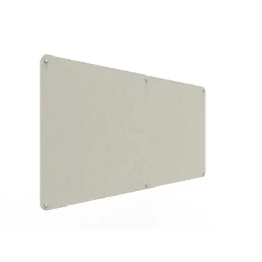 Acouline frameless acoustic pinboard, 1800mm W x 900mm H, Frost
