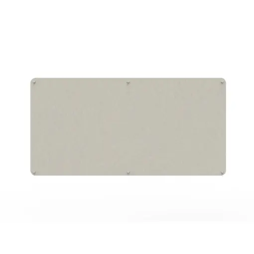 Acouline frameless acoustic pinboard, 1800mm W x 900mm H, Frost