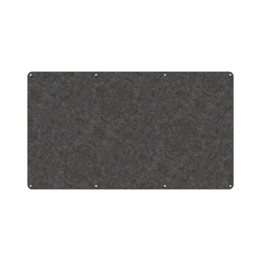 Acouline frameless acoustic pinboard, 2100mm W x 1200mm H, Char