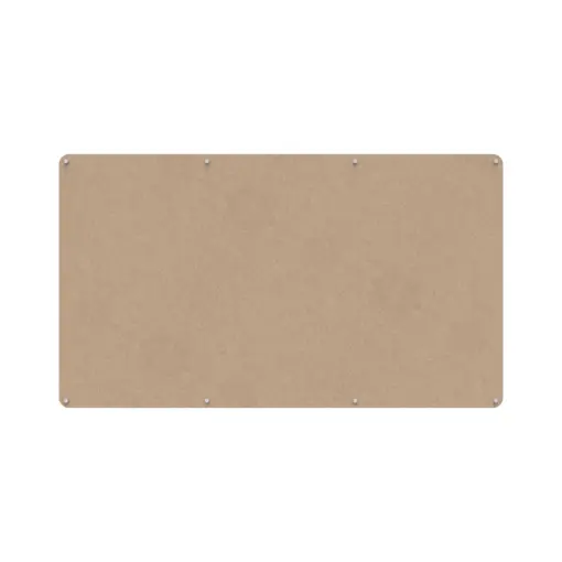 Acouline frameless acoustic pinboard, 2100mm W x 1200mm H, Clay