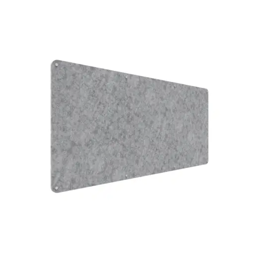 Acouline frameless acoustic pinboard, 2100mm W x 900mm H, Flint