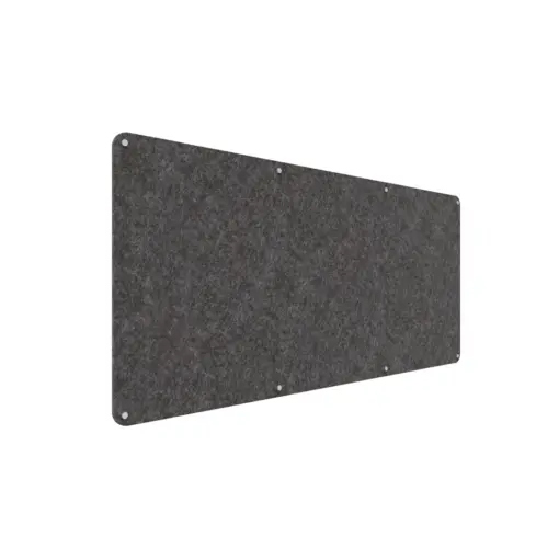 Acouline frameless acoustic pinboard, 2100mm W x 900mm H, Char