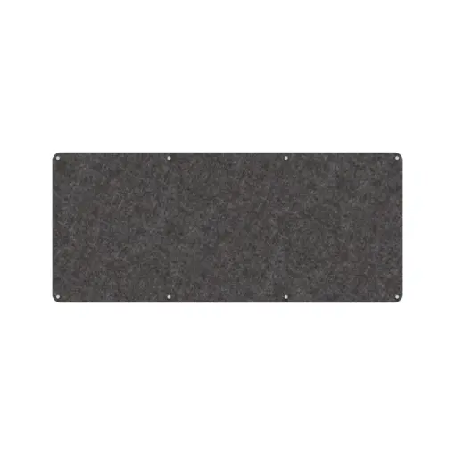 Acouline frameless acoustic pinboard, 2100mm W x 900mm H, Char