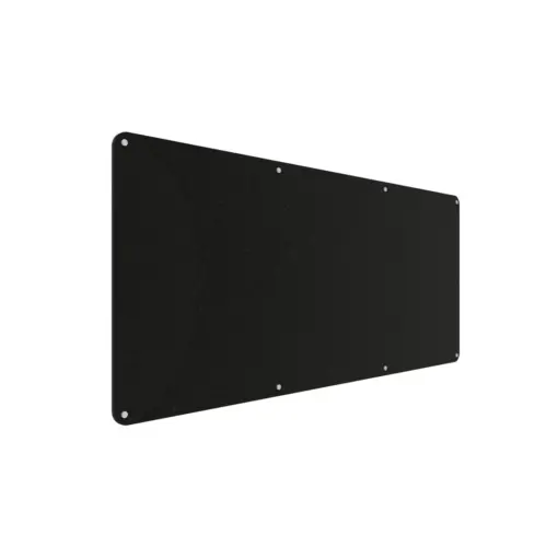 Acouline frameless acoustic pinboard, 2100mm W x 900mm H, Coal