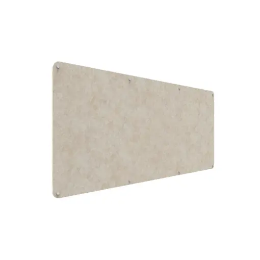 Acouline frameless acoustic pinboard, 2100mm W x 900mm H, Truffle