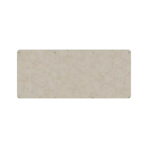 Acouline frameless acoustic pinboard, 2100mm W x 900mm H, Truffle