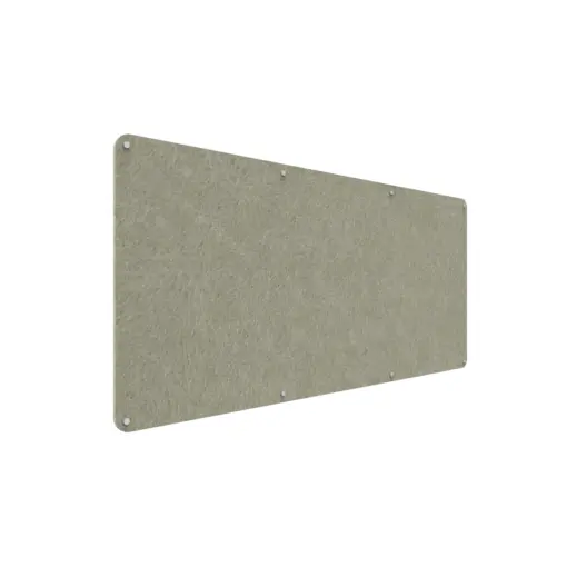 Acouline frameless acoustic pinboard, 2100mm W x 900mm H, Moss