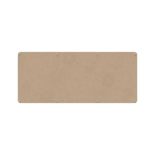 Acouline frameless acoustic pinboard, 2100mm W x 900mm H, Clay