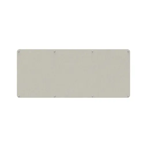 Acouline frameless acoustic pinboard, 2100mm W x 900mm H, Frost