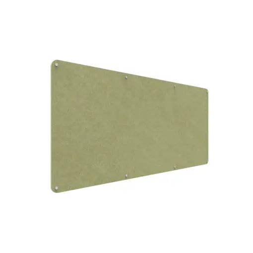 Acouline frameless acoustic pinboard, 2100mm W x 900mm H, Fern
