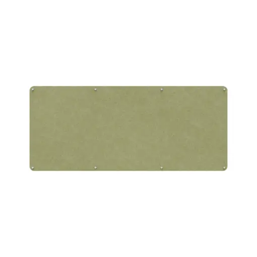Acouline frameless acoustic pinboard, 2100mm W x 900mm H, Fern