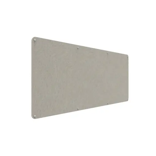 Acouline frameless acoustic pinboard, 2100mm W x 900mm H, Mist