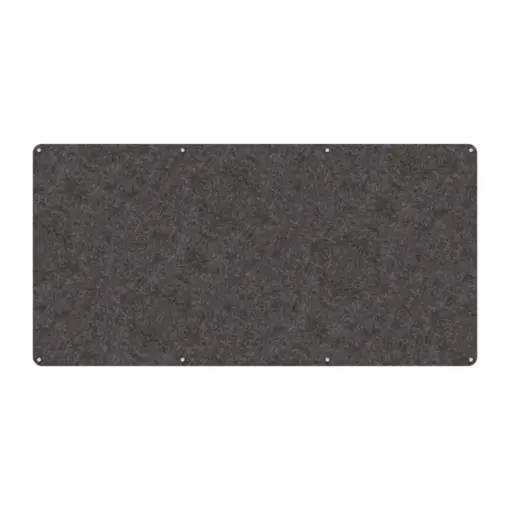 Acouline frameless acoustic pinboard, 2400mm W x 1200mm H, Char