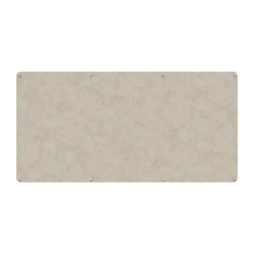 Acouline frameless acoustic pinboard, 2400mm W x 1200mm H, Truffle