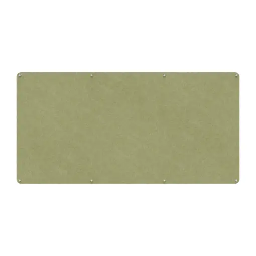 Acouline frameless acoustic pinboard, 2400mm W x 1200mm H, Fern