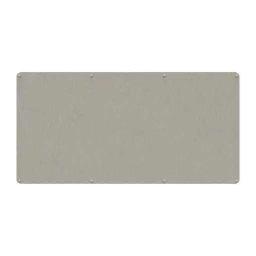 Acouline frameless acoustic pinboard, 2400mm W x 1200mm H, Mist