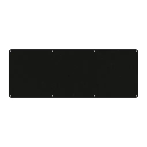 Acouline frameless acoustic pinboard, 2400mm W x 900mm H, Coal