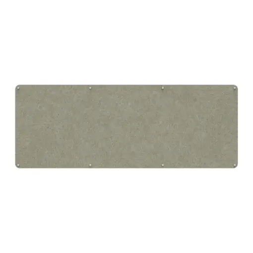 Acouline frameless acoustic pinboard, 2400mm W x 900mm H, Moss