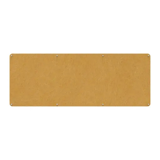 Acouline frameless acoustic pinboard, 2400mm W x 900mm H, Reed