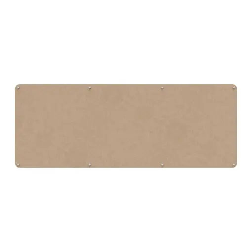Acouline frameless acoustic pinboard, 2400mm W x 900mm H, Clay
