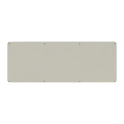 Acouline frameless acoustic pinboard, 2400mm W x 900mm H, Frost