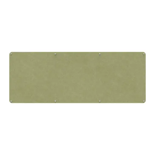 Acouline frameless acoustic pinboard, 2400mm W x 900mm H, Fern