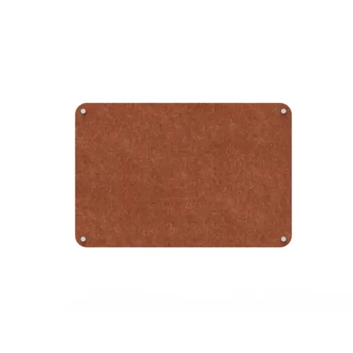 Acouline frameless acoustic pinboard, 900mm W x 600mm H, Ember