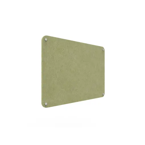 Acouline frameless acoustic pinboard, 900mm W x 600mm H, Fern