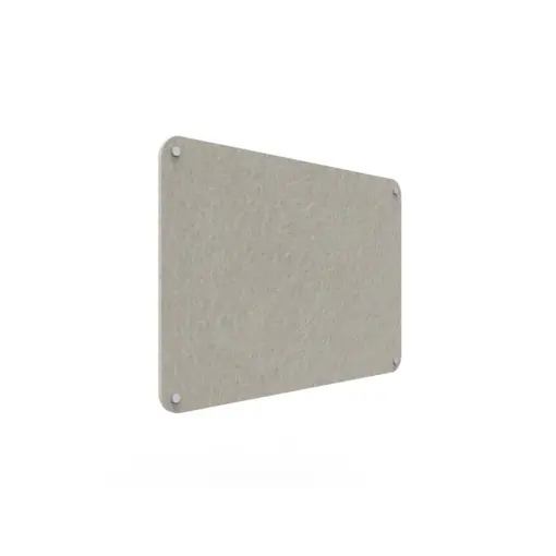 Acouline frameless acoustic pinboard, 900mm W x 600mm H, Mist