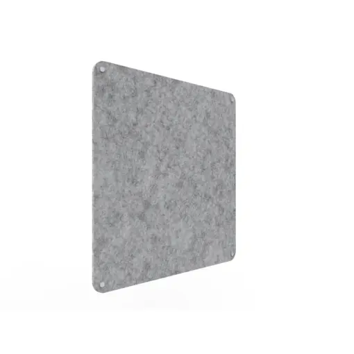 Acouline frameless acoustic pinboard, 900mm W x 900mm H, Flint